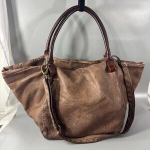 Reptile's House Brown Leather Large Tote/Shoulder Bag
